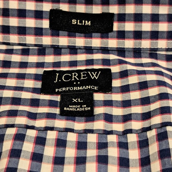 J. Crew men's XL Slim Fit Performance long sleeve button down shirt style #AS989 - Picture 2 of 13